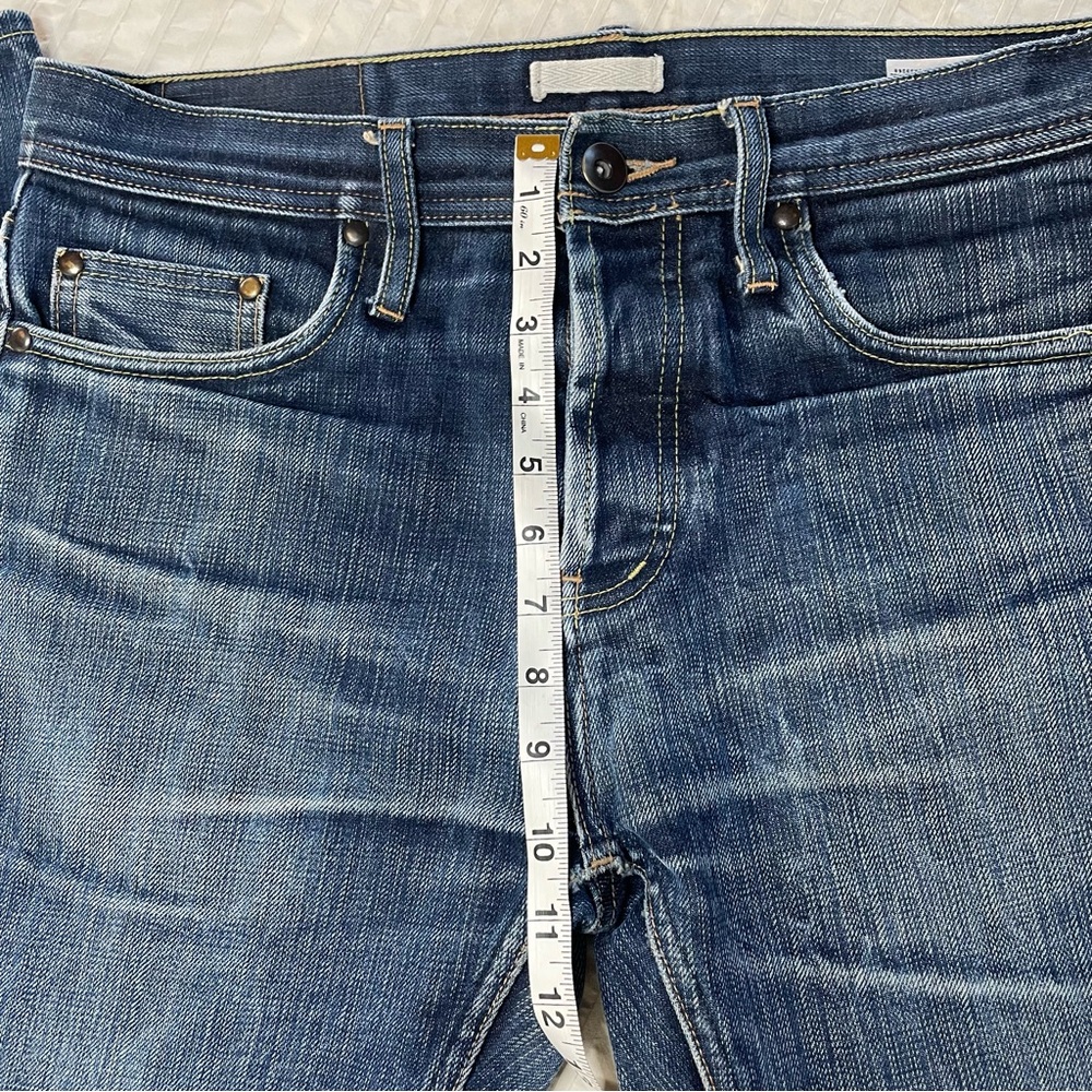 The Unbranded Brand UB269 18oz Indigo Slub Selvedge Jeans - Tapered Fit -Size 32 - Picture 7 of 12